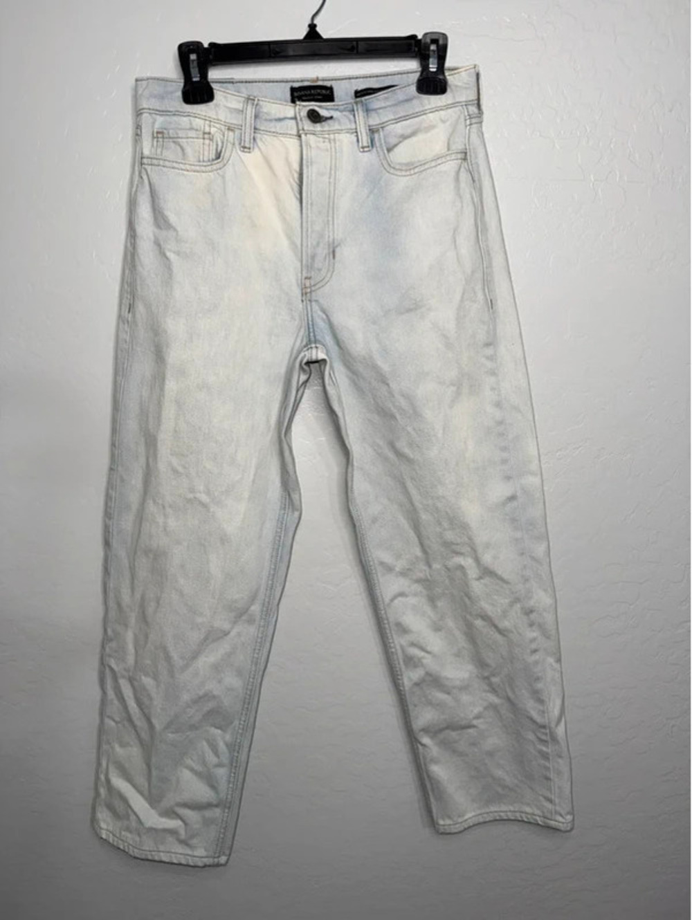 Banana Republic premium denim mid-rise loose stovepipe jeans, size 26 Gorpcore